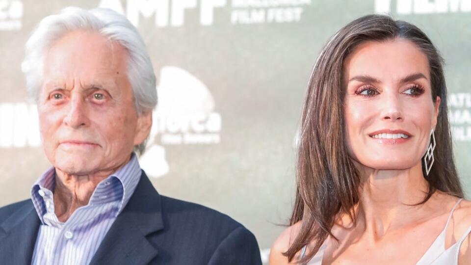 Hollywoodsky herec Michael Douglas so španielskou kráľovskou Letiziou