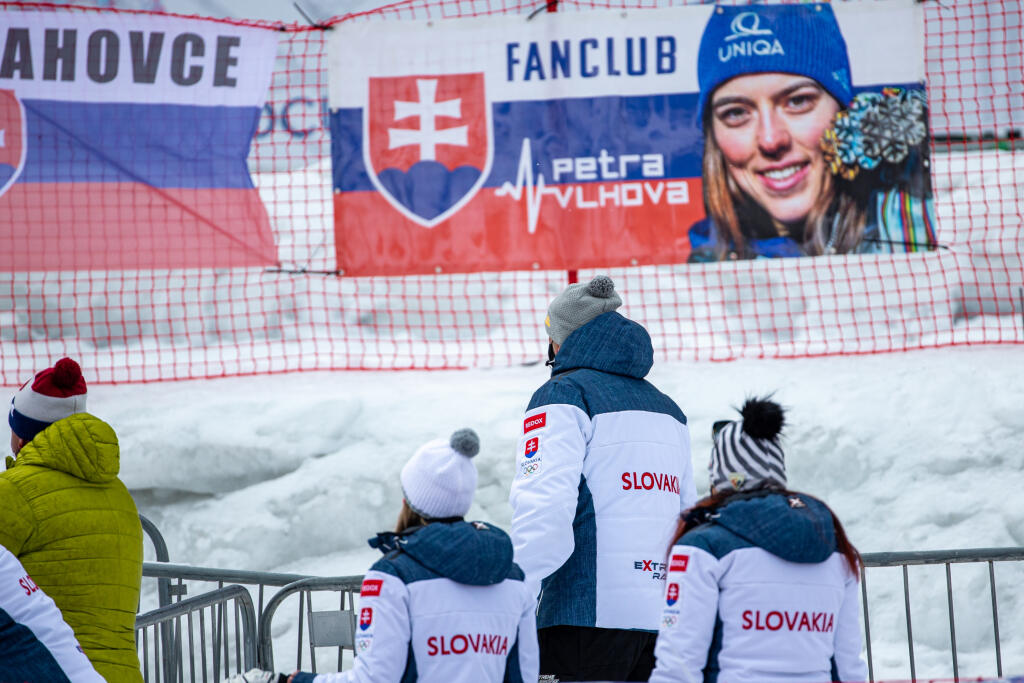 Na snímke je prvé kolo slalomu Jasná 2021.
