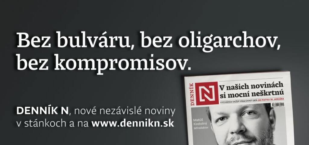 Vizuál štartovacej kampane Denníka N