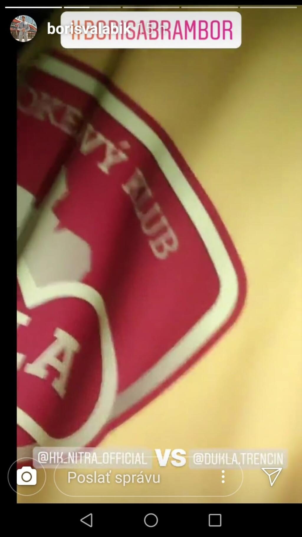 Boris Valábik tesne pred výzvou. Na svojej story na sociálnej sieti instagram priznal svoju veľkú trému.