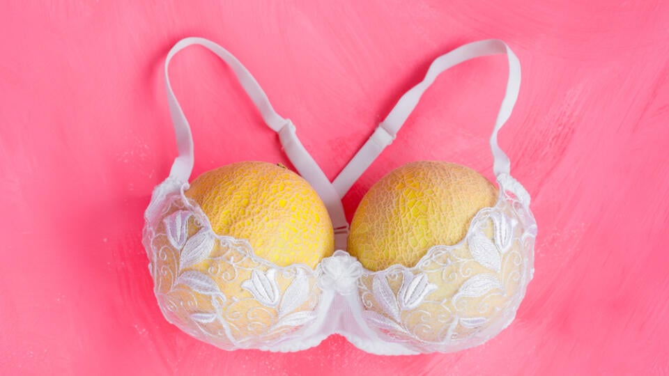 Two,Melons,In,Bra