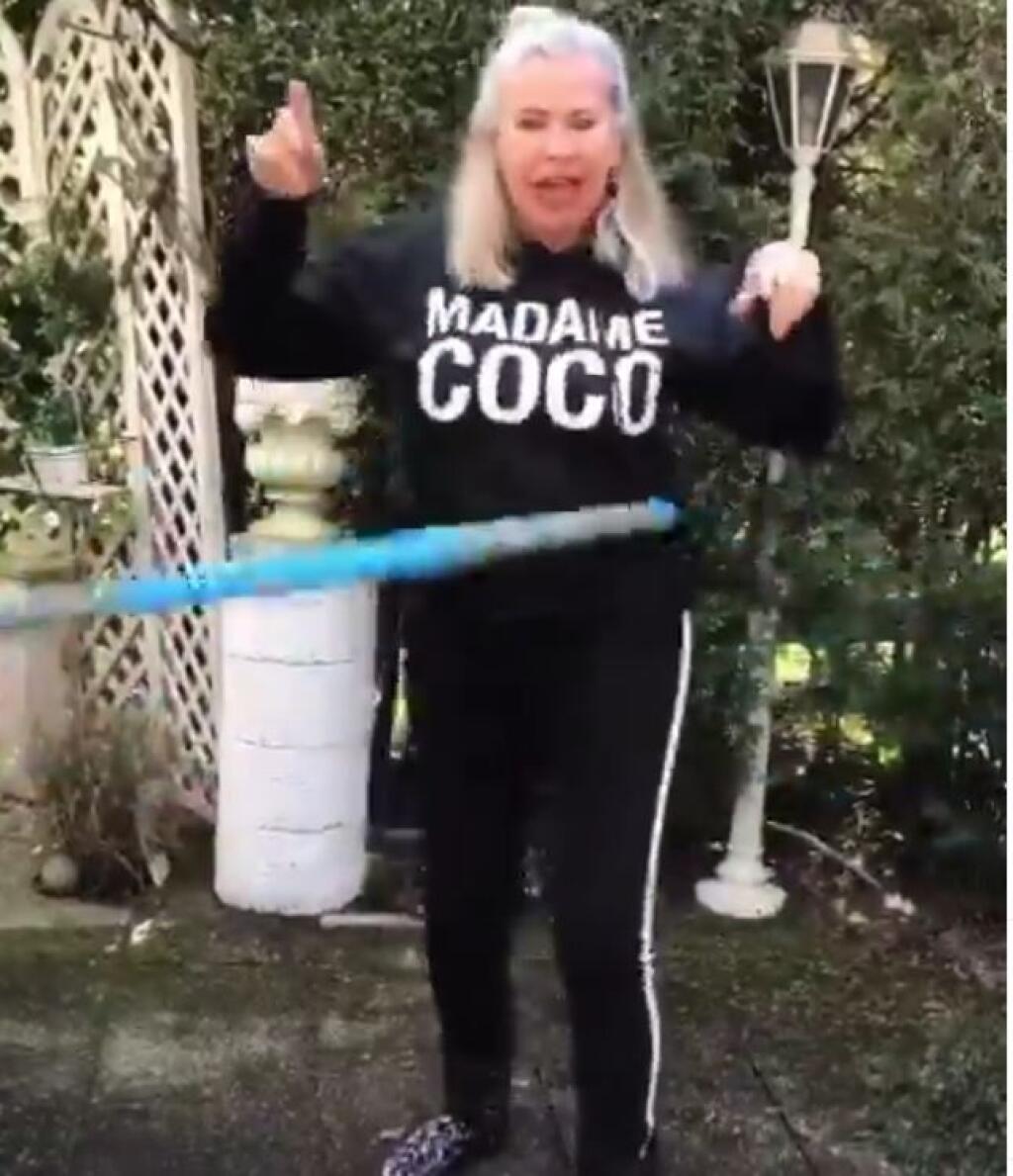 Eva Máziková u seba doma.