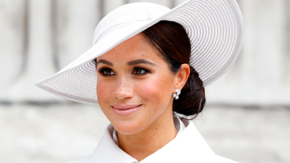 Vojvodkyňa Meghan Markle na oslavách platinového jubilea kráľovnej Alžbety počas bohoslužby v kostole sv. Pavla.