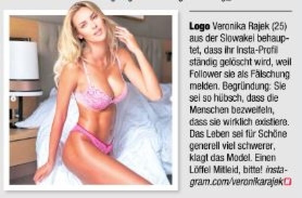 Veronika sa pre svoju krásu ocitla aj v rakúskych novinách.