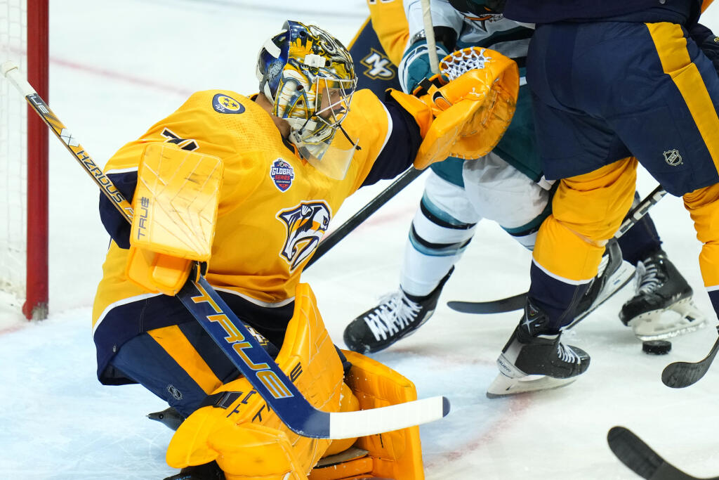 Nashville Predators - San Jose Sharks v Prahe.