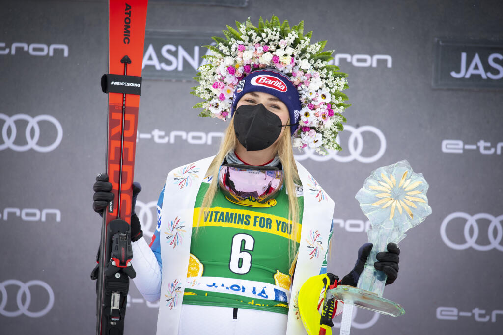 Audi FIS Ski World Cup JASNÁ. Slalom ženy. Na snímke je víťazka Mikaela Shiffrin (USA)