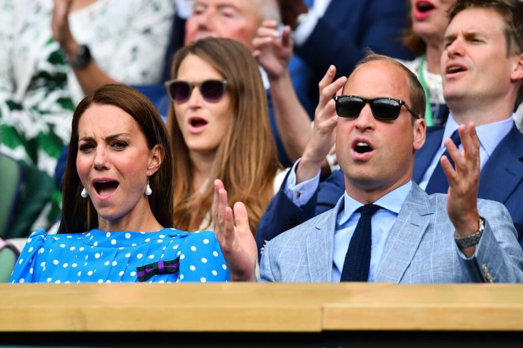 Vojvodkyňa Kate nie je typ fanúšika, ktorý zápasy sleduje potichu a bez emócií. Aj počas štvrťfinále Wimbledonu strúhala jednu grimasu za druhou a zápasy poriadne prežívala.