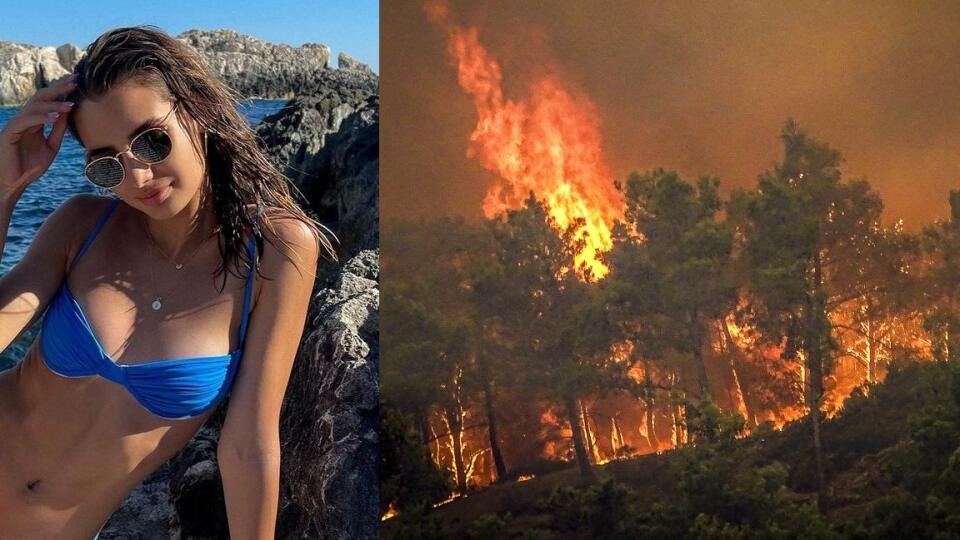 Jana Slačková sa ocitla blízko ohnivého pekla v Grécku.