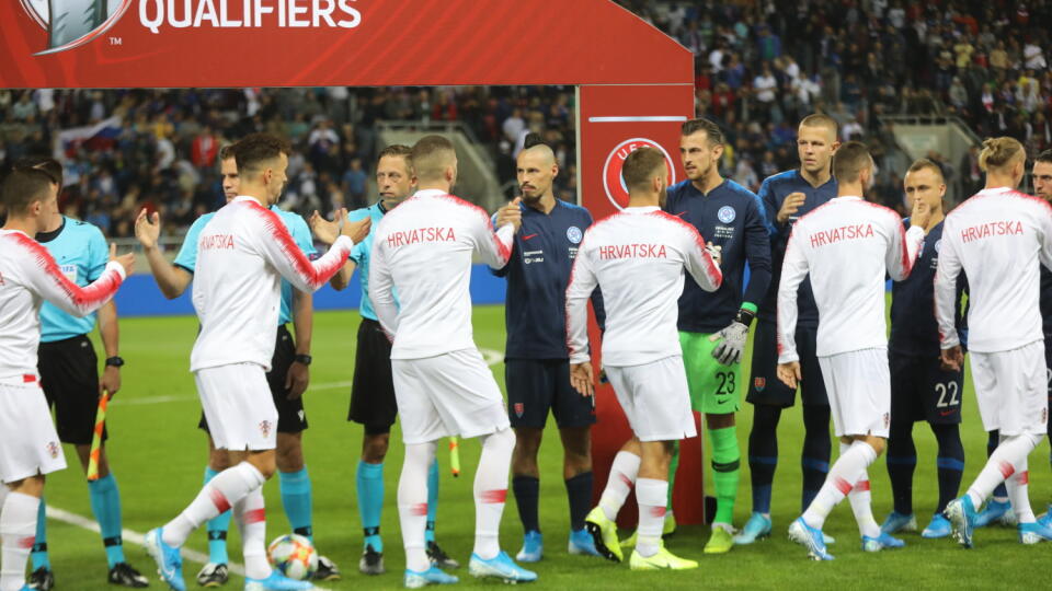 Slovenskí futbalisti neboli pred zápasom s Chorvátskom favoritmi.