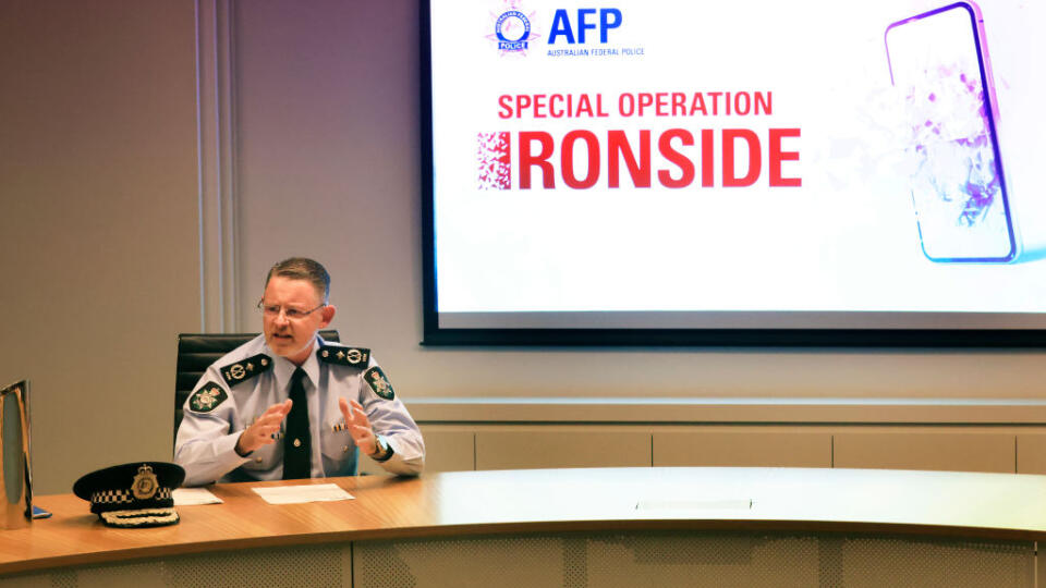 Prime Minister Scott Morrison Addresses Media Following Mass Raids Against Organised Crime Across Australia