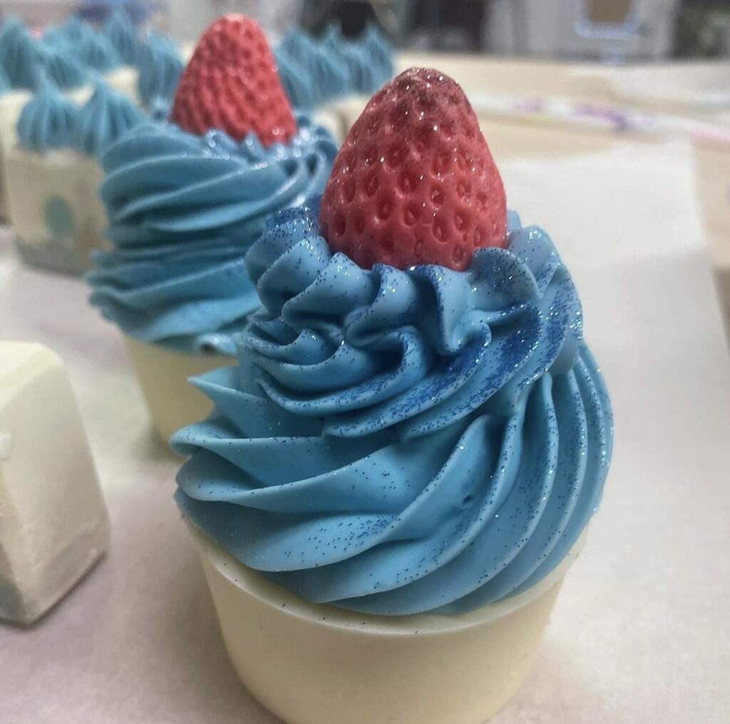 Mydlá v tvare cupcakeov