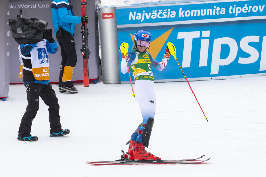 Audi FIS Ski World Cup JASNÁ. Slalom ženy, 2. kolo. Na snímke je Mikaela Shiffrin.