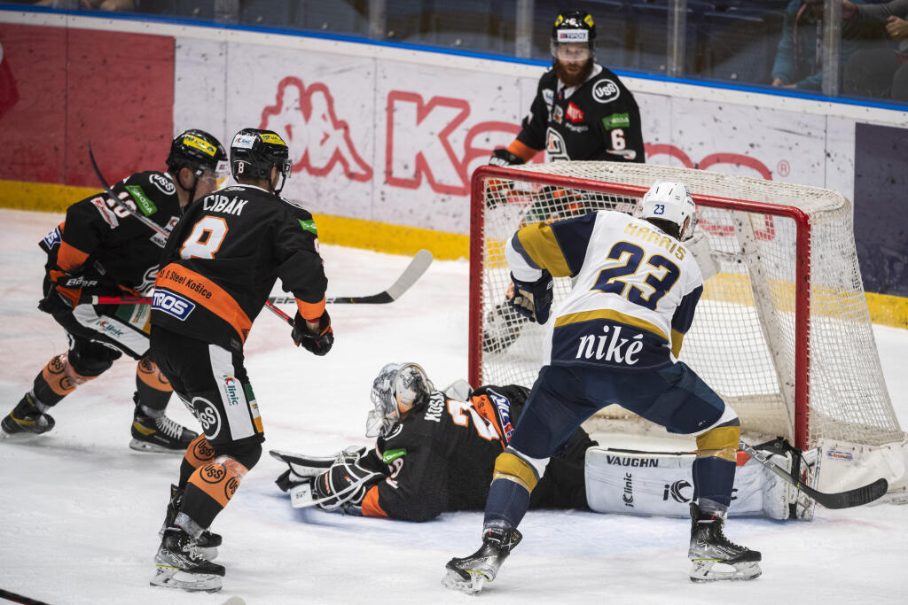 Slovan v šlágri extraligy porazil Košice tesne 3:2.