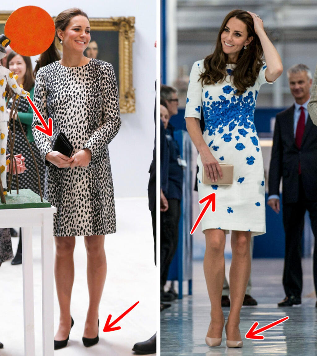 Kate sa drží pravidla, že oblečenie, ktoré je výstrednejšie, doplní jednoduchými doplnkami.
