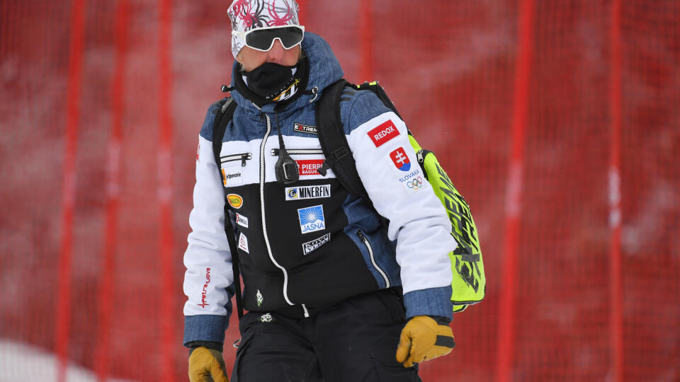 Na snímke Livio Magoni, tréner slovenskej lyžiarky Petry Vlhovej počas 1. kola slalomu Svetového pohára alpských lyžiarok 6. marca 2021 v Jasnej. FOTO TASR - Michal Svítok