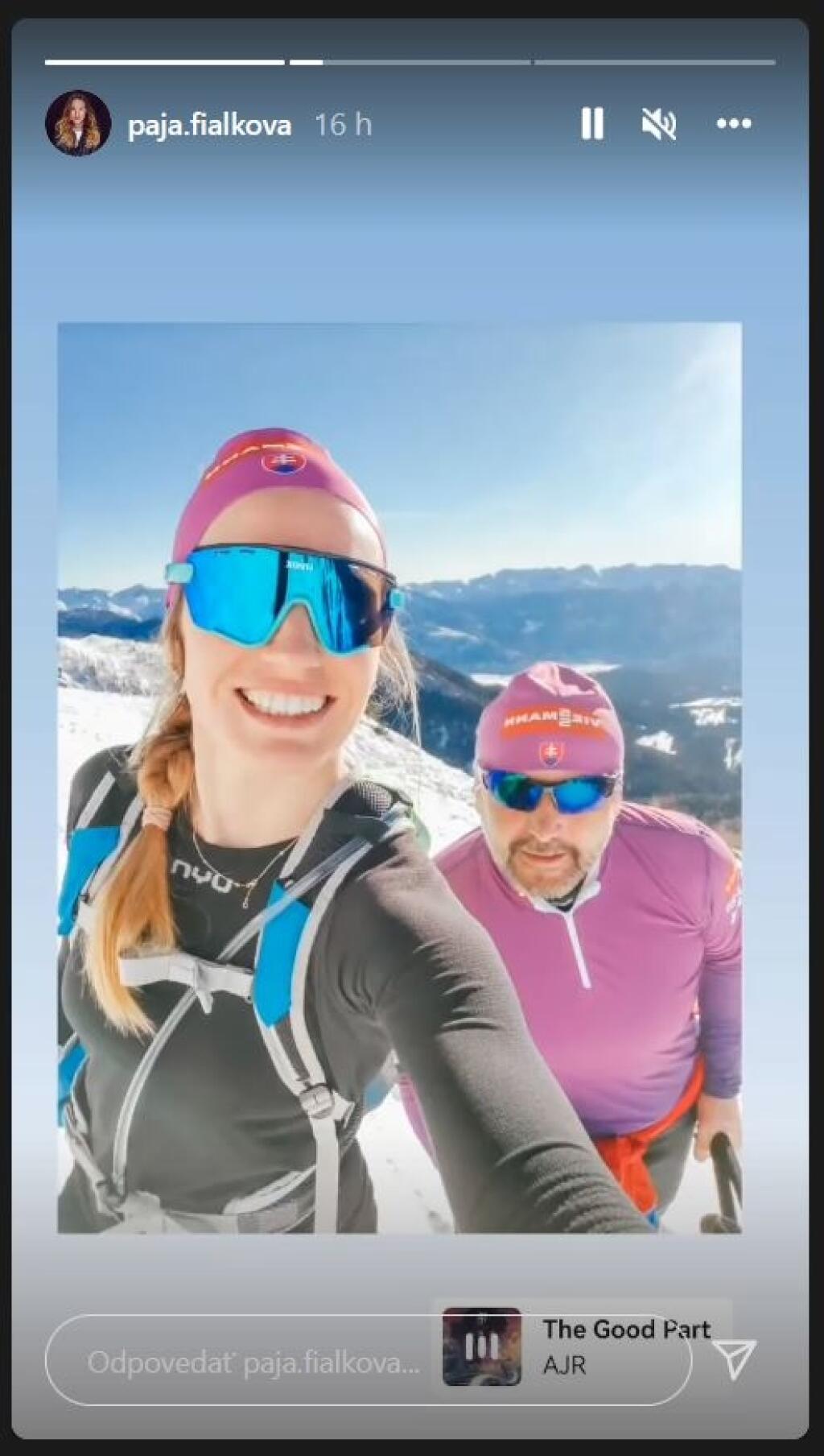 Paulína Fialková nebola bez športu ani na Silvestra.