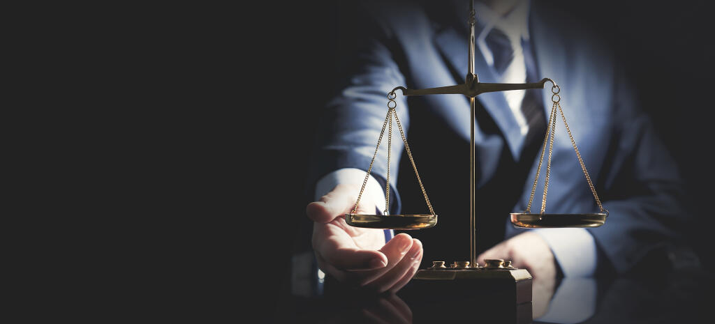 Weight,Scale,Of,Justice,,Lawyer,Or,Attorney,Concept.,Unrecognizable,Person