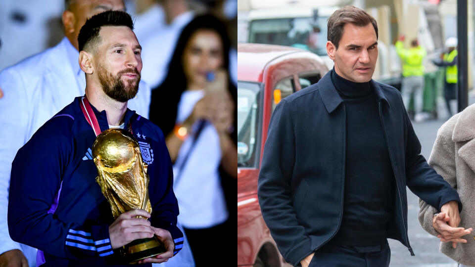 Messi a Federer