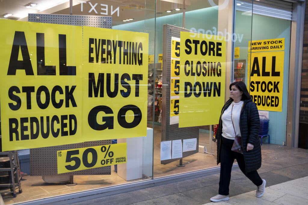 Closing Down Paperchase In Solihull