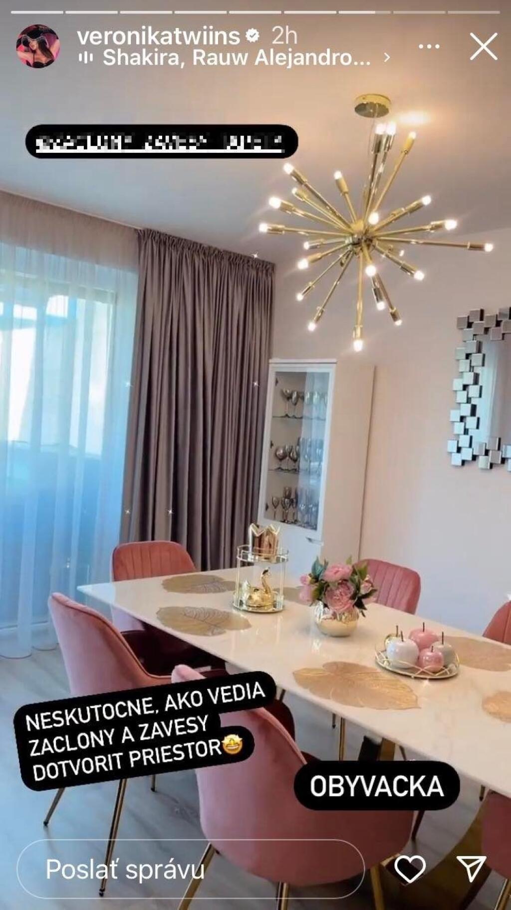 Twiinsky Veronika a Daniela Nízlové konečne dokončili svoj nový dom a pochválili sa ich luxusnou obývačkou. Jej súčasťou je veľký jedálenský stôl.
