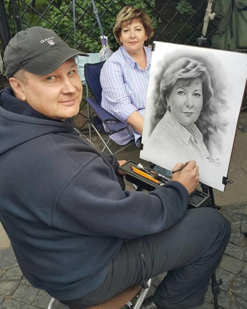 Николай Ярахтин, уличный художник
