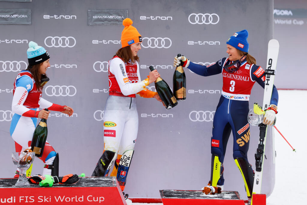 Petra Vlhová vyhrala slalom v Kranjskej Gore.