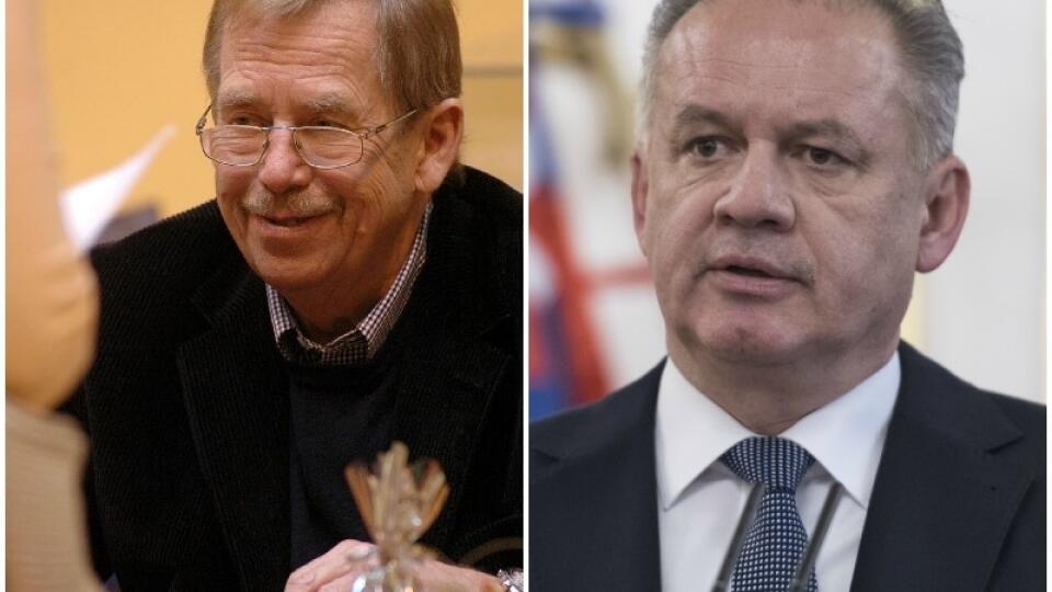 Václav Havel a Andrej Kiska