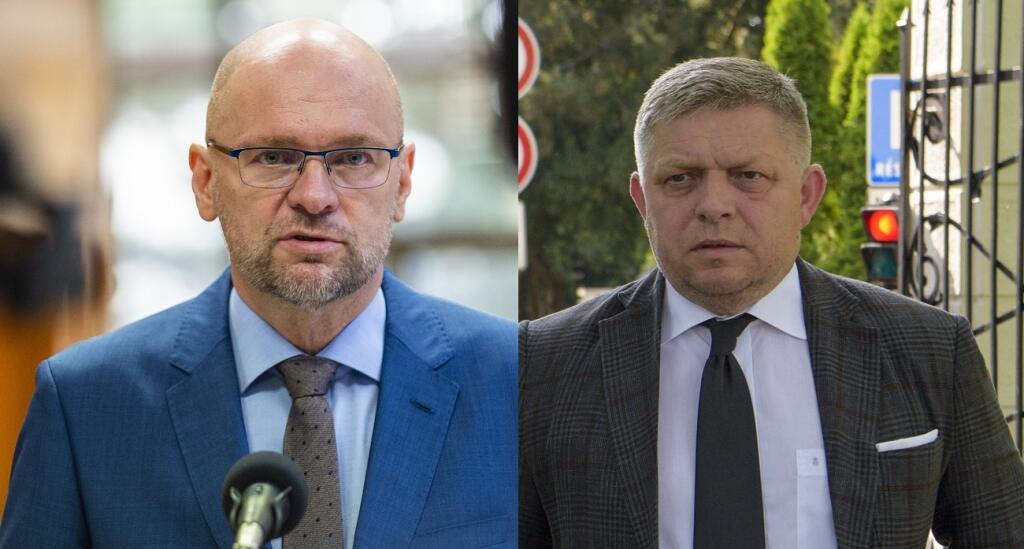 Richard Sulík a Robert Fico.