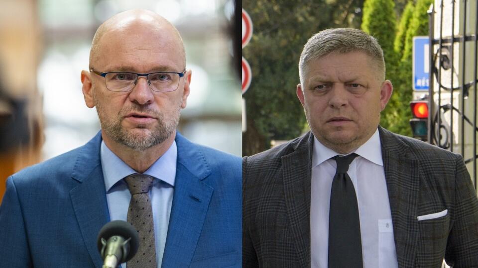Richard Sulík a Robert Fico.