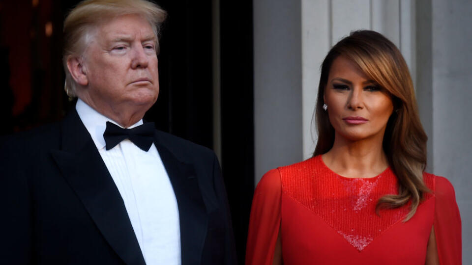 Melania využila červenú víťaznú farbu.