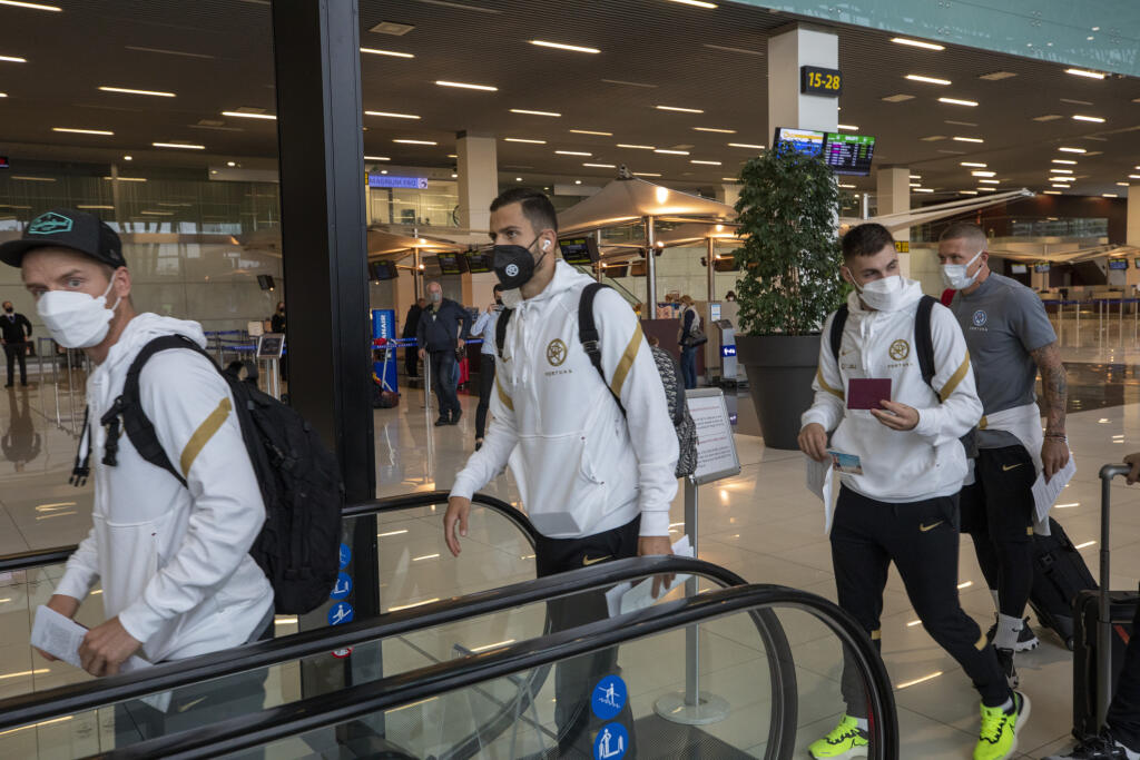 Odlet slovenskej futbalovej reprezentácie do Ruska