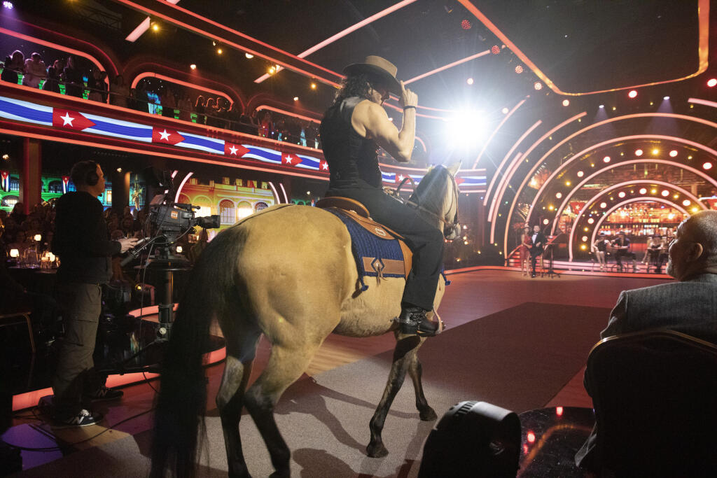 Na snímke je tanečná šou Let’s Dance 2023 TV Markíztelevízie markíza.
Herec Mario Cimarro a Vanda Poláková