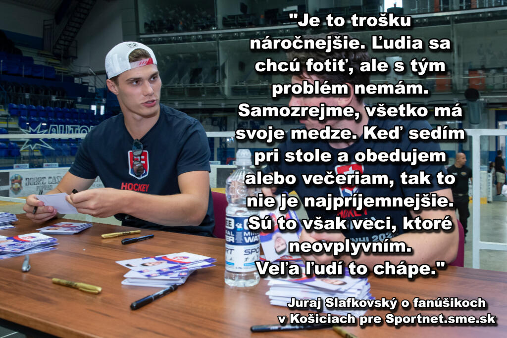 Keď príde Slafkovský do Košíc, aj tam zažíva hotový boom.