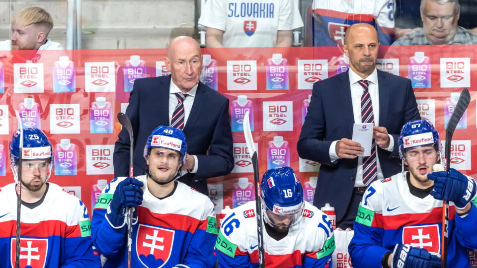 Na snímke Craig Ramsay počas zápasu B skupiny medzi Slovenskom a Českom na MS2023 v Rige.