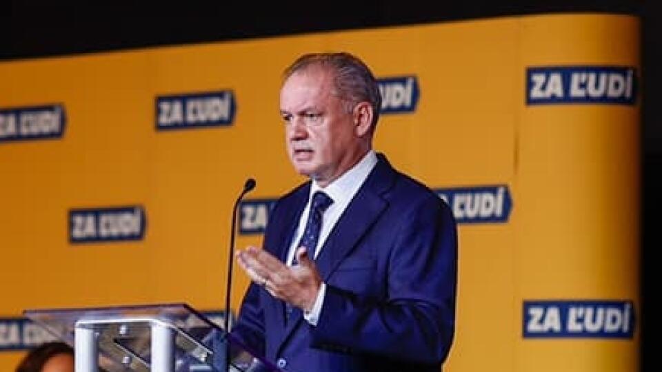 Snem strany Za ľudí, na ktorom si volili nového predsedu. Na fotke príhovor exprezidenta Andreja Kisku,.