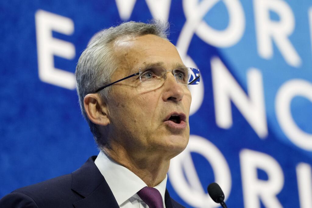PK 13 Davos - Generálny tajomník NATO Jens Stoltenberg sa prihovára počas prejavu na Svetovom ekonomickom fóre v Davose v utorok 24. mája 2022. FOTO TASR/AP

Jens Stoltenberg, Secretary-General, North Atlantic Treaty Organization, NATO, speaks during the World Economic Forum in Davos, Switzerland, Tuesday, May 24, 2022. The annual meeting of the World Economic Forum is taking place in Davos from May 22 until May 26, 2022. (AP Photo/Markus Schreiber)