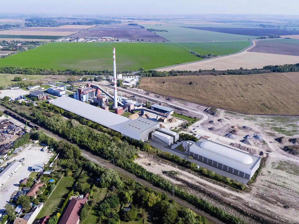 Vizualizácia nového centra pre energetické zhodnotenie odpadov v Martine.