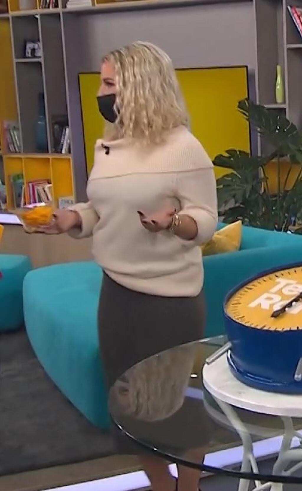 Dominika Cibulková vo vysielaní Telerána krstila nové štúdio.