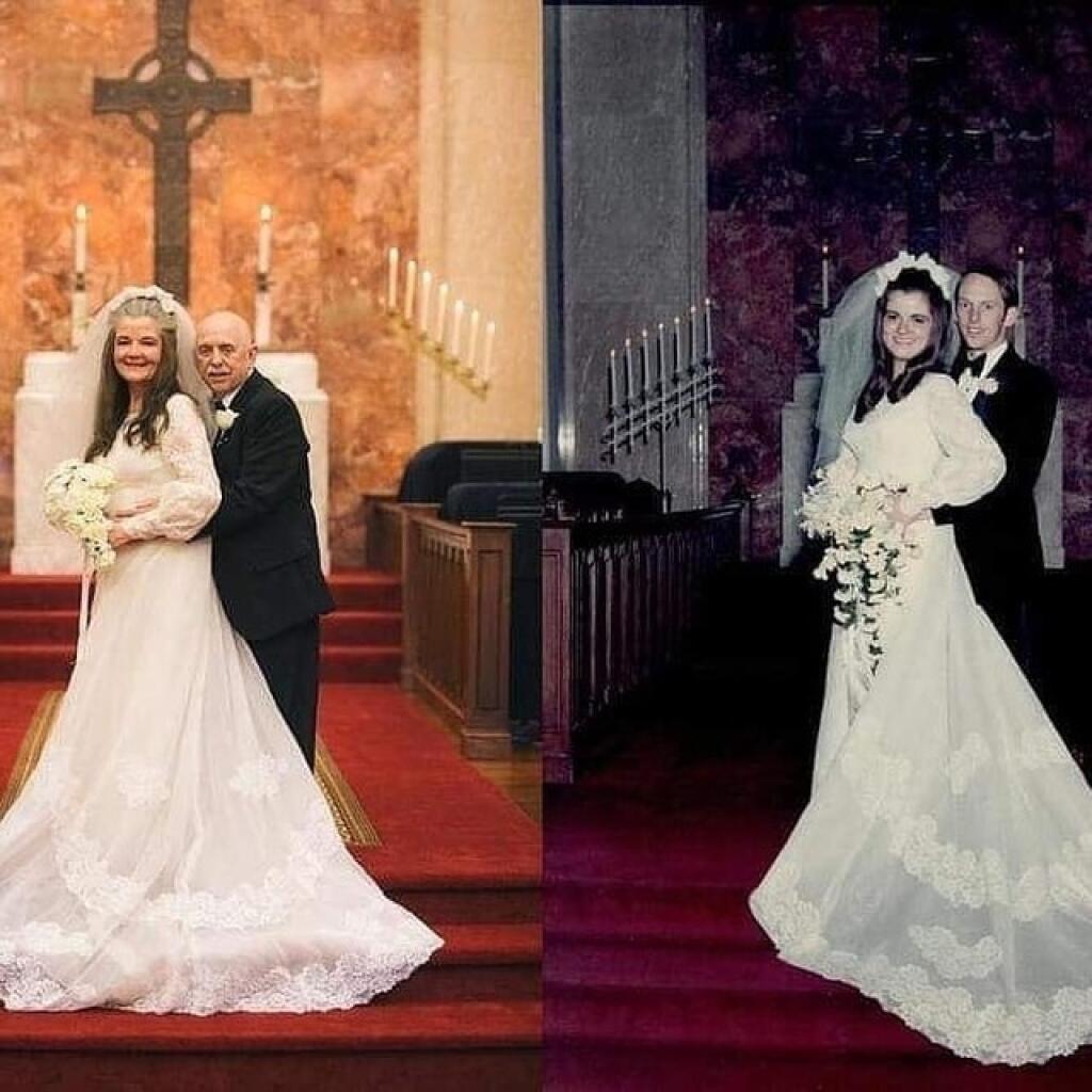 Manželský pár nafotil svoje svadobné fotky po 50tich rokoch