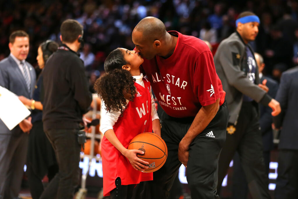 Kobe so svojou dcérou Giannou.
