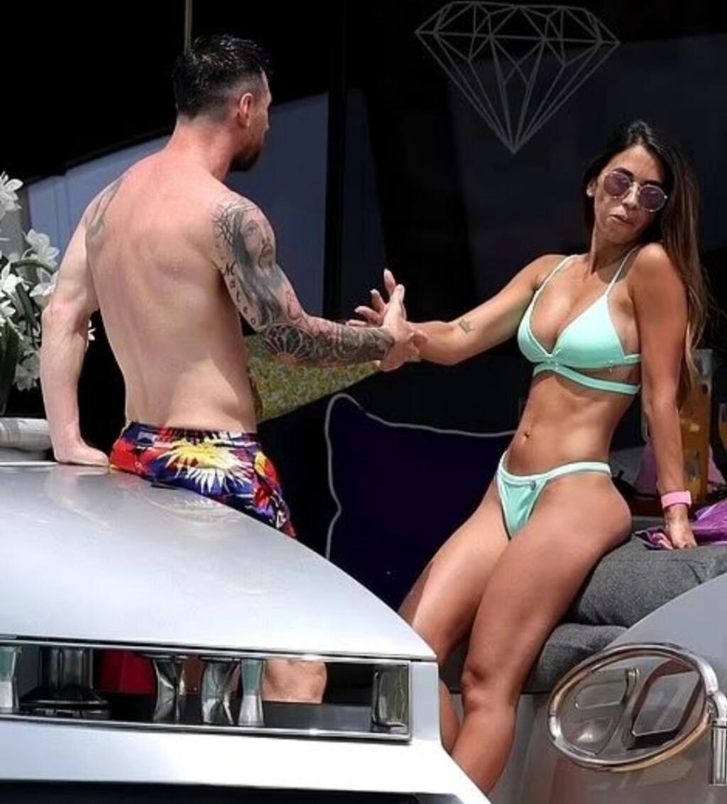 Lionel Messi s manželkou