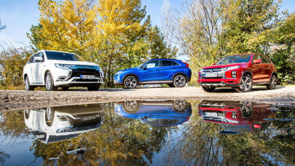 SUV Mitsubishi
zľava: MITSUBISHI OUTLANDER PHEV, MITSUBISHI ECLIPSE CROSS, MITSUBISHI ASX