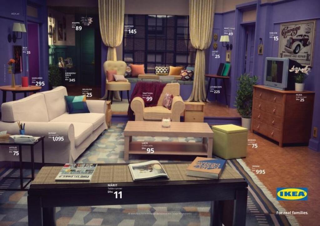 Domov Priateľov či Simpsonovcov. Ikea vytvorila seriálové obývačky z vlastného nábytku