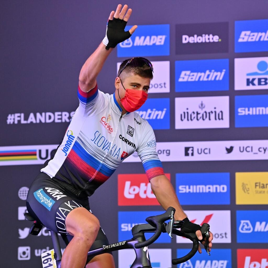 Peter Sagan na MS v Belgicku.