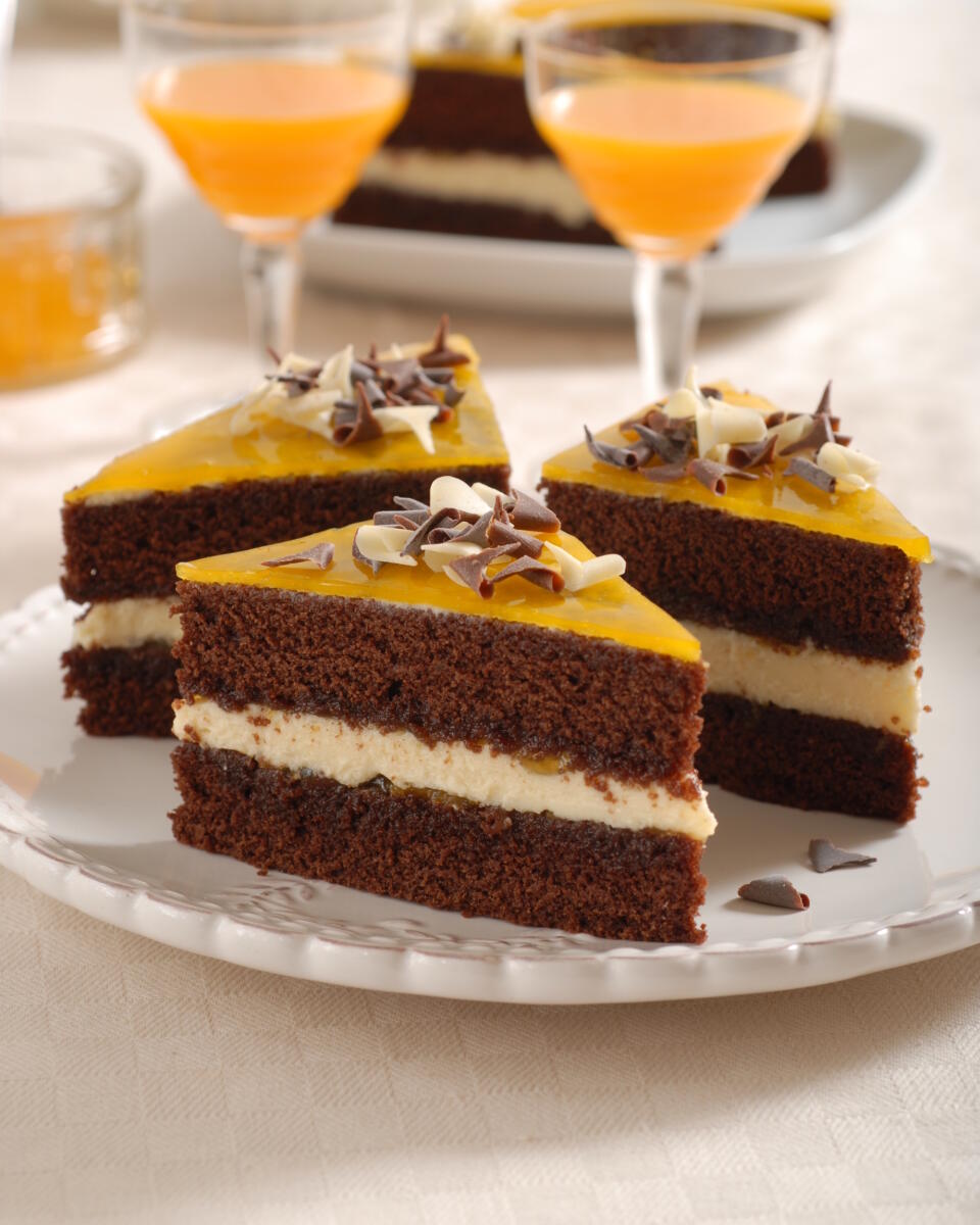 Čokoládovo-pomarančová torta