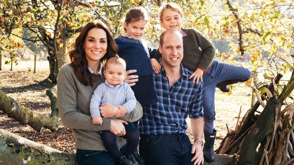 William, Kate, George, Charlotte a Louis.