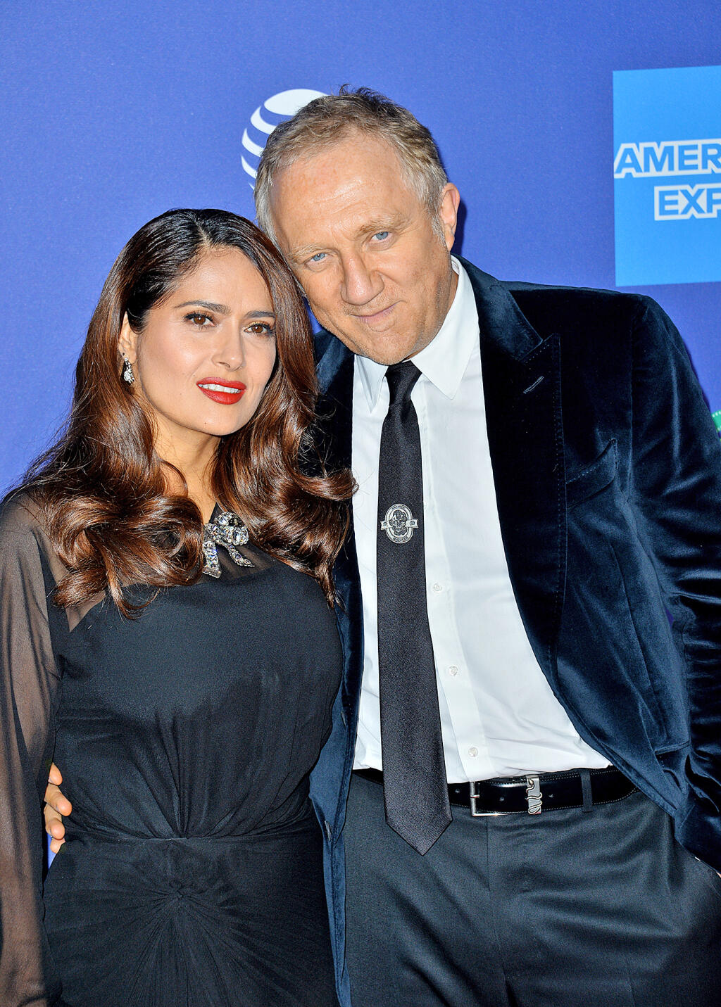 Salma Hayek s manželom, multimilionárom.