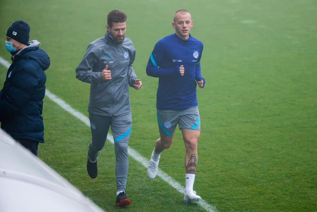 Tréning Slovenskej futbalovej reprezentácie v Senci. Na snímke Vladimír Weiss mladší.
