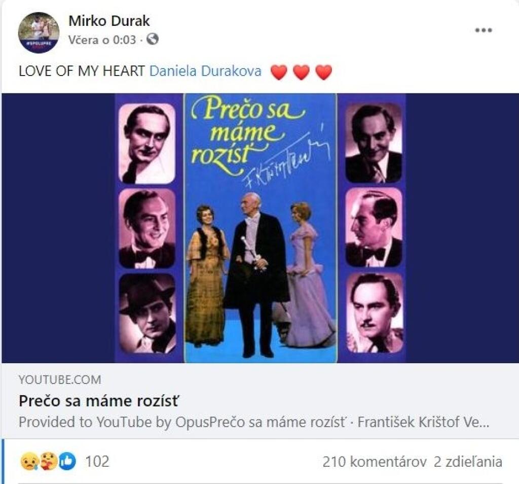 Takýto status zanechal bývalý hokejista na sociálnej sieti len pár hodín po tom, ako jeho milovaná manželka naposledy vydýchla.