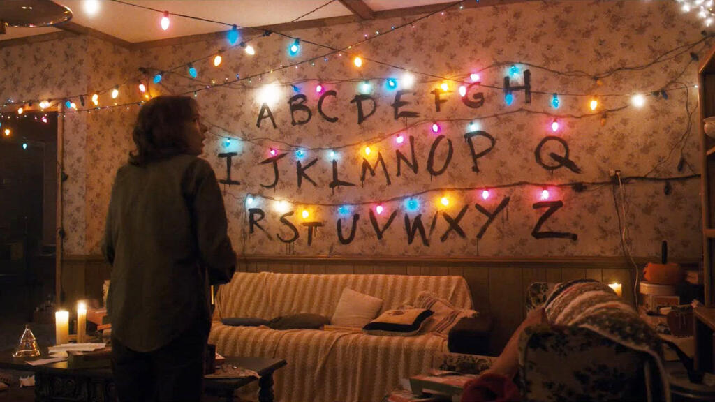 Obývačka v seriáli Stranger Things